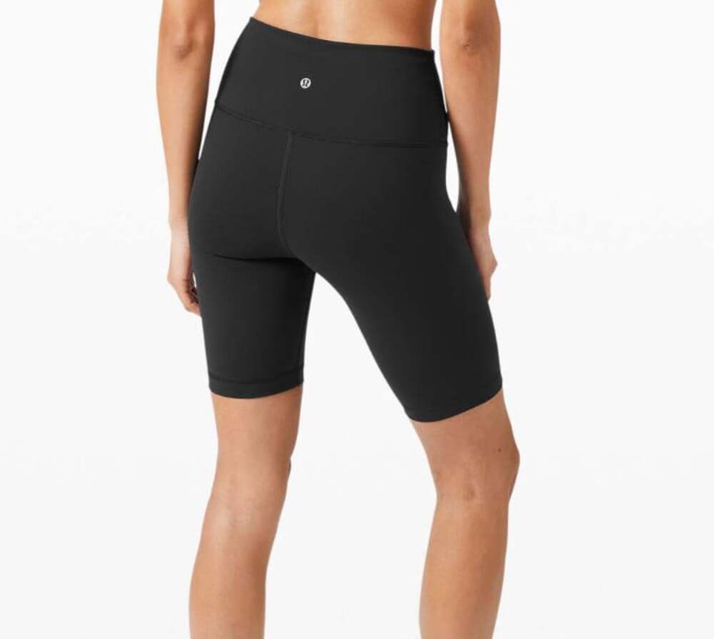 Lululemon Wunder Train High Rise Short 8" Black Size 10